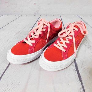 Converse One Star Coral/Pink Suede Rubber Sneaker